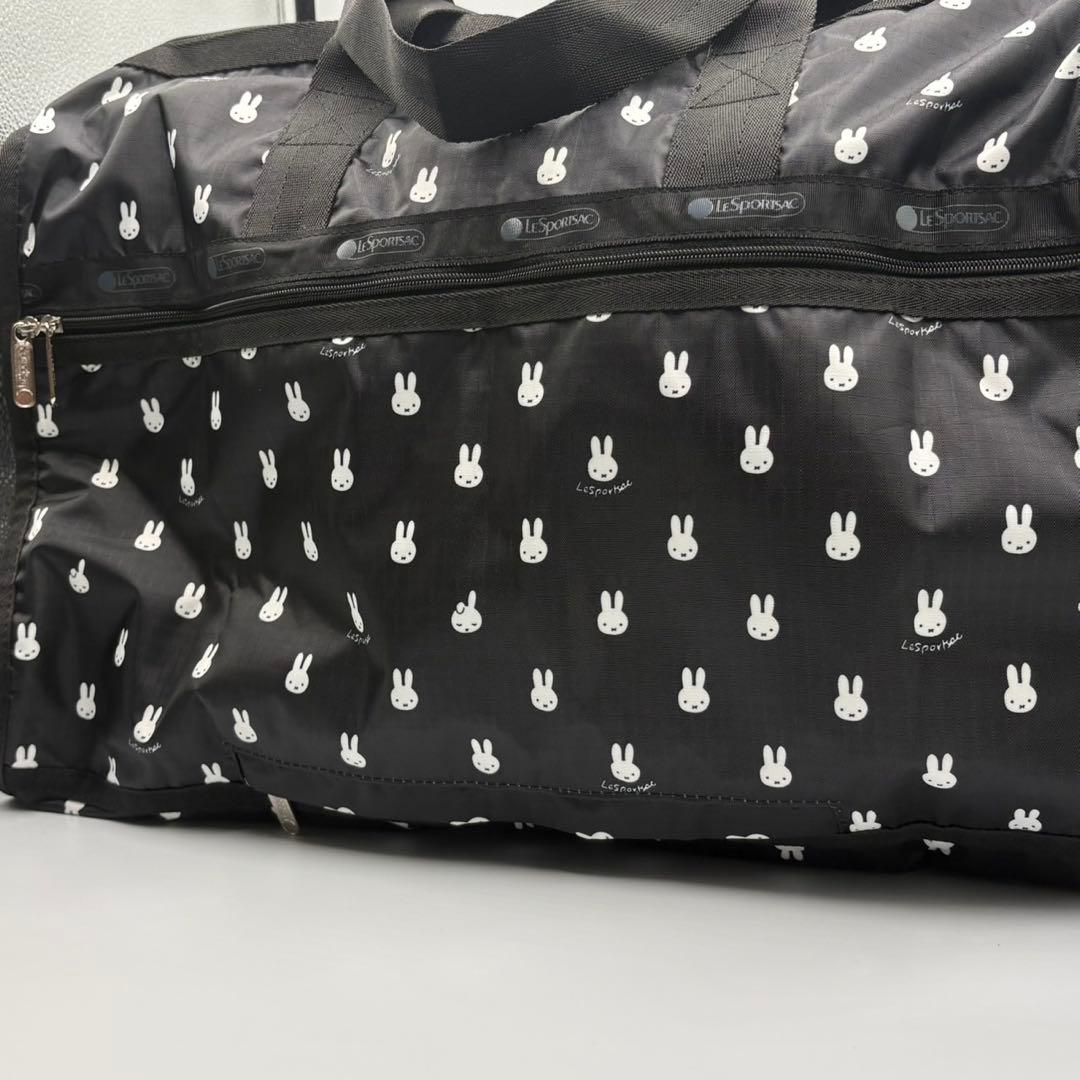 LeSportsac ボストンバッグ ミッフィー柄ブラック