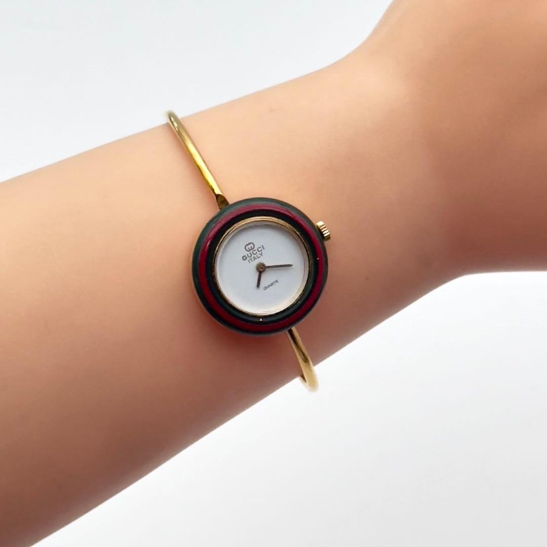 GUCCI チェンジベゼル 腕時計 クォーツ　レディースゴールド　全6色