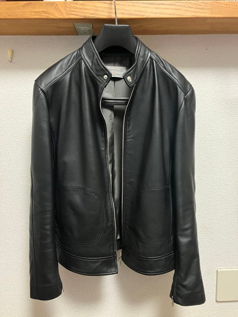 美品 BEAMS QUATTROCCHI シープスキン ライダースジャケット Ⅱ