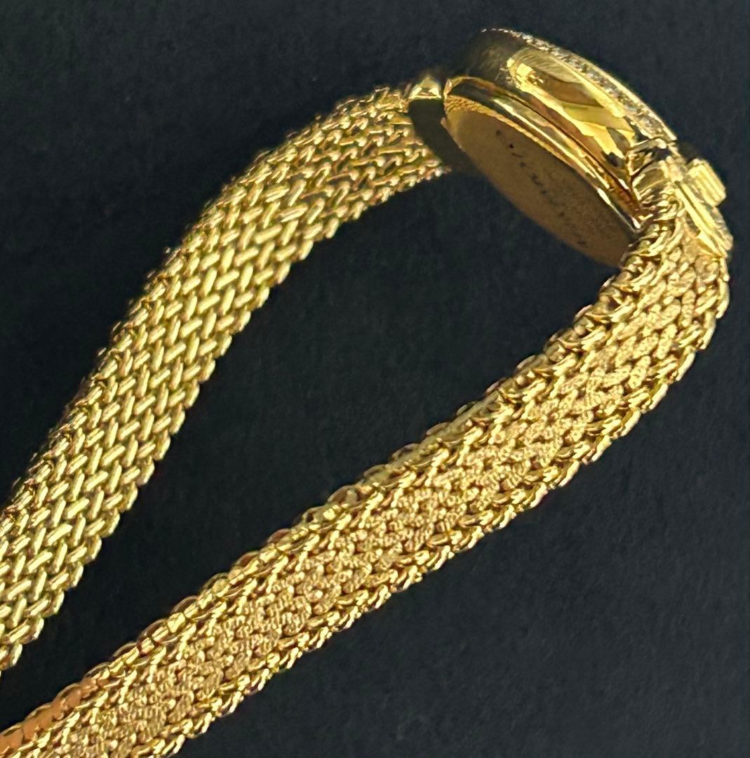 みわ　MIKIMOTOダイヤモンド装飾 18K無垢腕時計