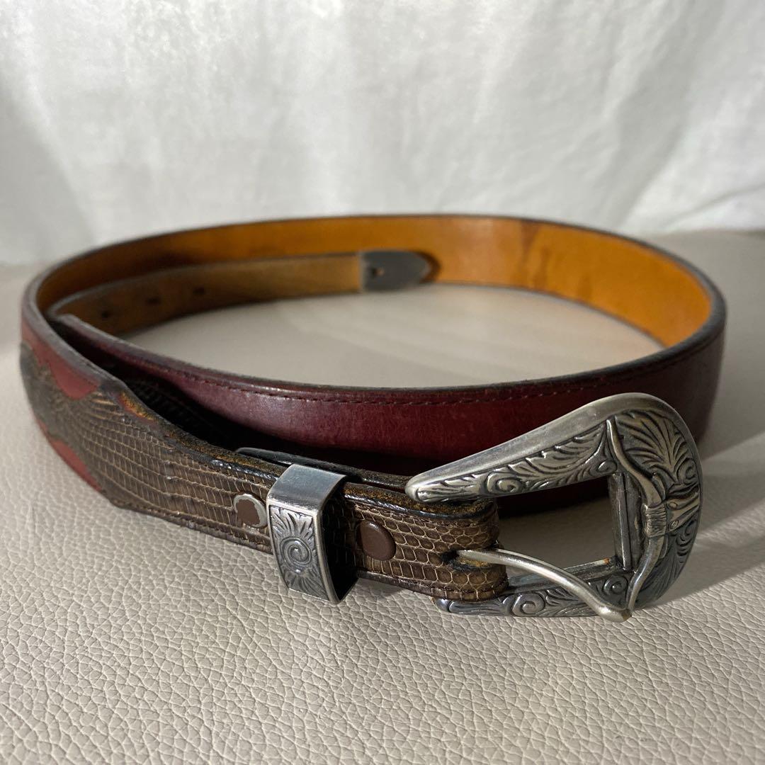 FUNNYのリザードレザー ベルト