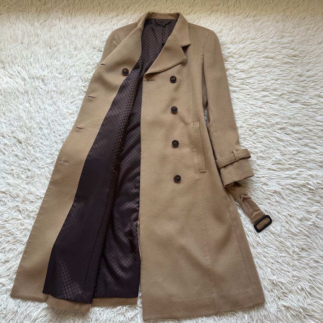 美品✨Moncada カシミヤ100%チェスターコート　ダブル　ロング　キャメル