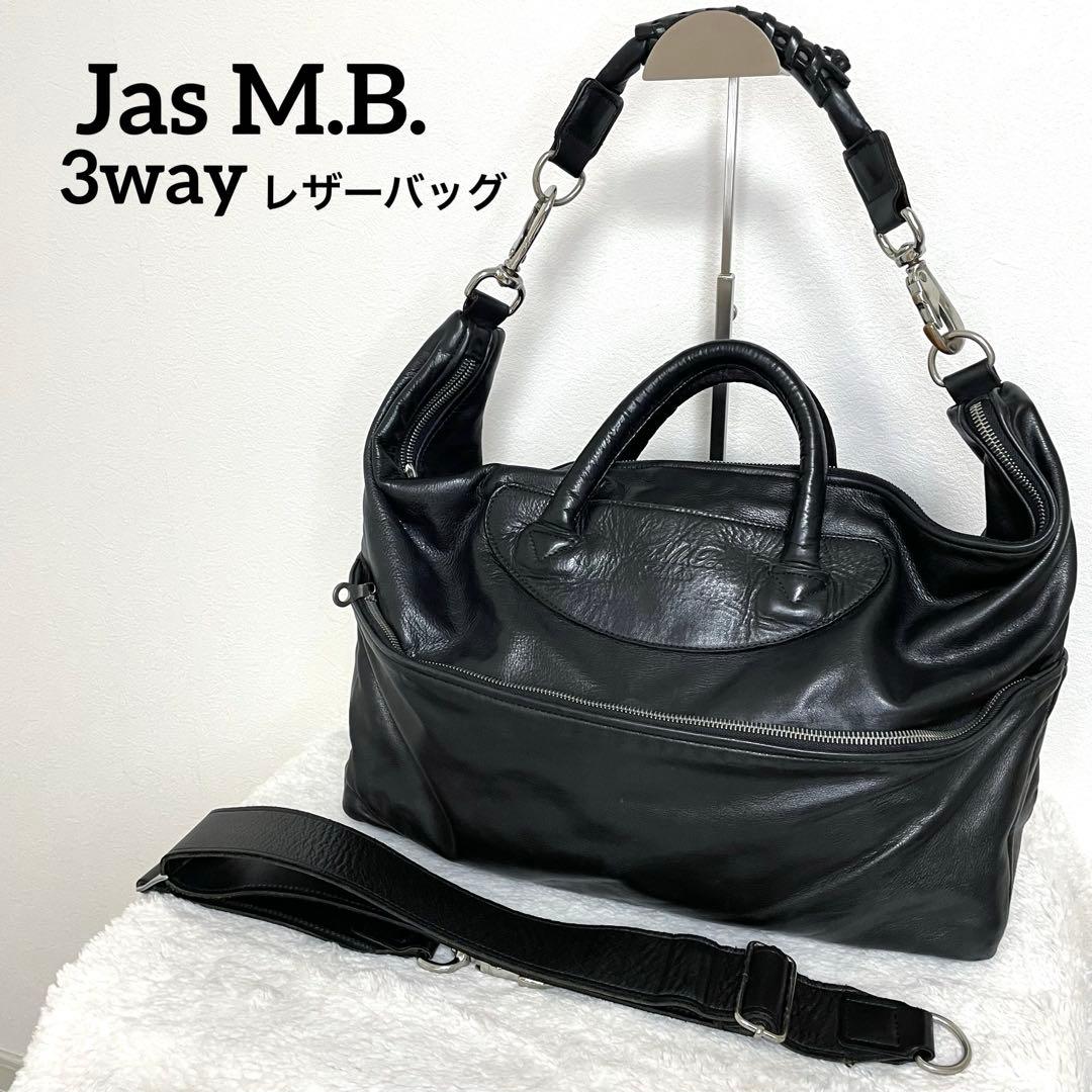 Jas M.B. 80% WINGS TRAVELLERボストンバッグ ブラック