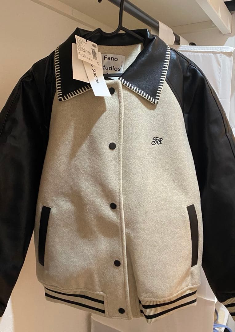 fano studios ロゴ刺繍スタジャン　fanostudios 即日発送