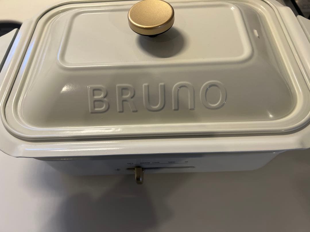 【新品未使用】BRUNO コンパクトホットプレート　ホワイト BOE021 3点