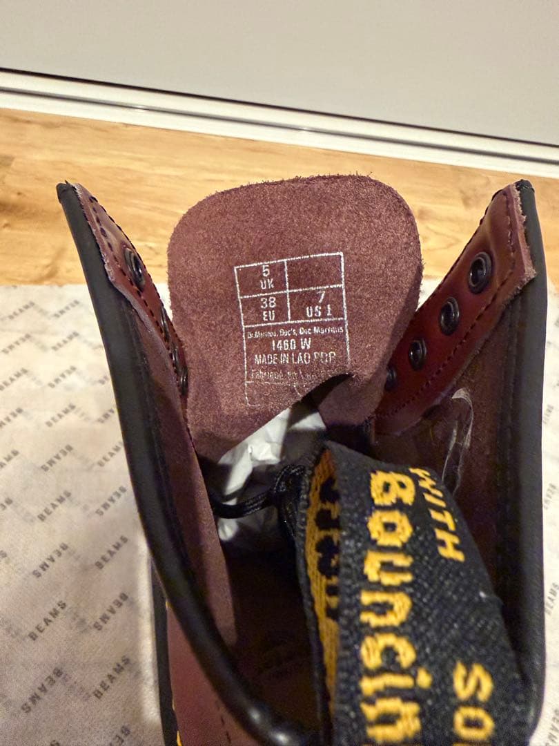 【新品】Dr.マーチン1460 8ホールレザーレースアップブーツ/チェリーレッド