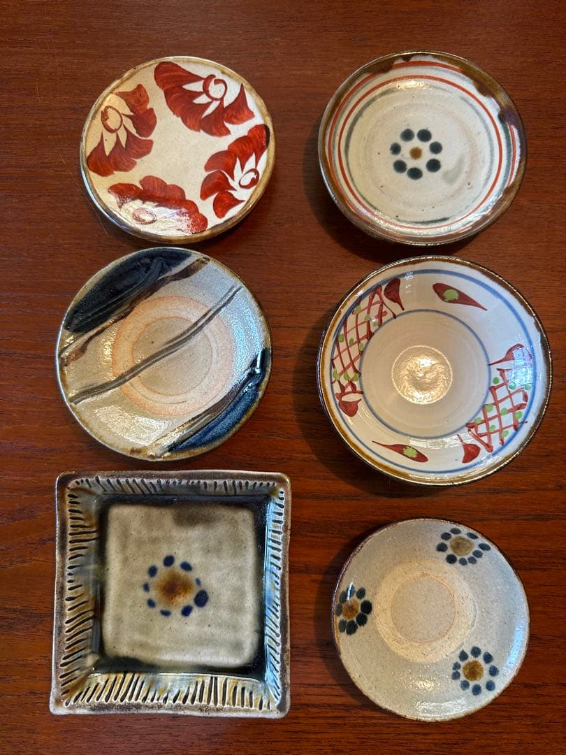 ★期間限定SALE★やちむん 民藝 丸小皿小鉢 角皿 【６枚セット】沖縄