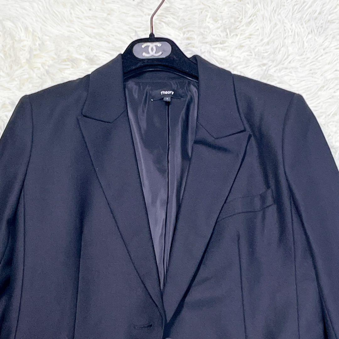 【美品】Theory　23年　スーツ　セットアップ　ストレッチ　ブラック