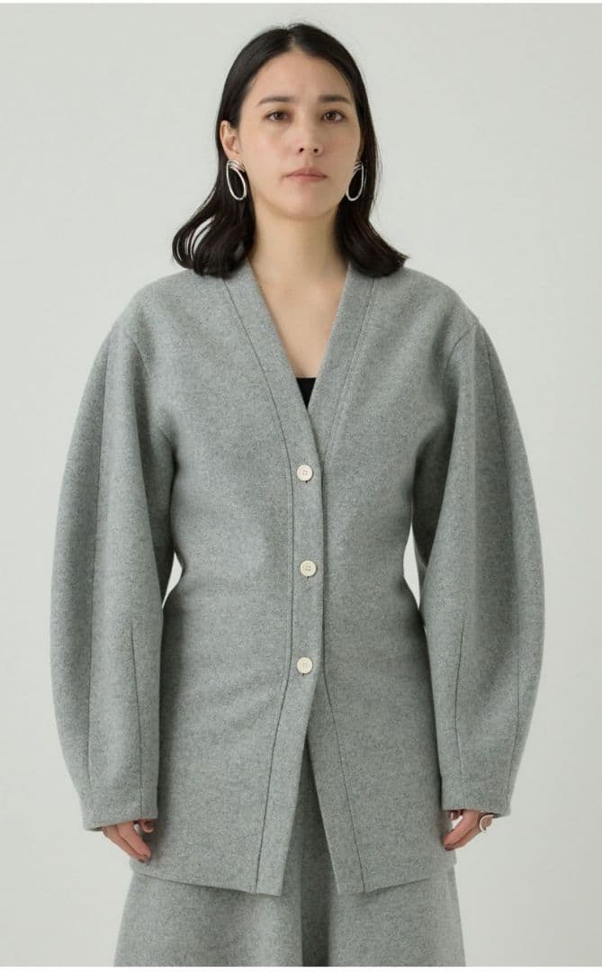 ＊新品未使用　CHAOS カオス ポロッコカーディガン シルバーグレー