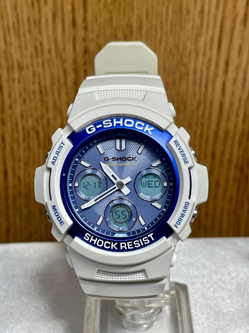 極美品★G-SHOCK AWG-M100SWB-7AJF 電波ソーラー