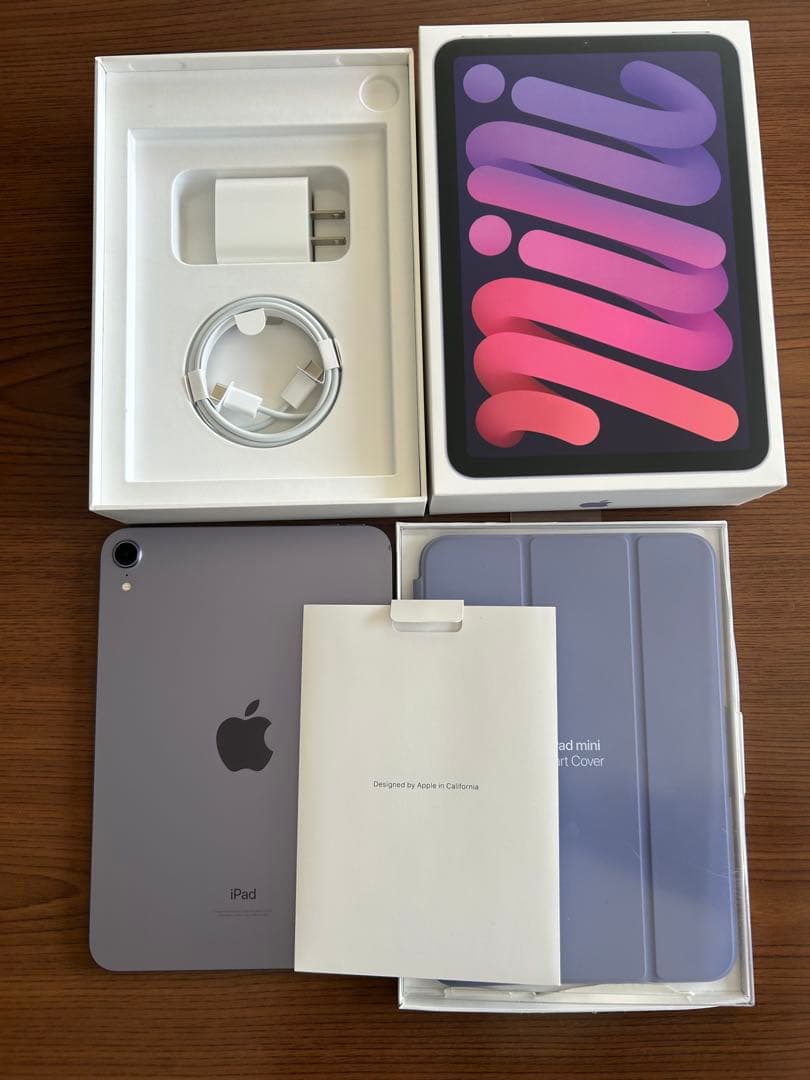 iPad mini第6世代 パープル64GB Wi-Fiモデル スマートカバー付