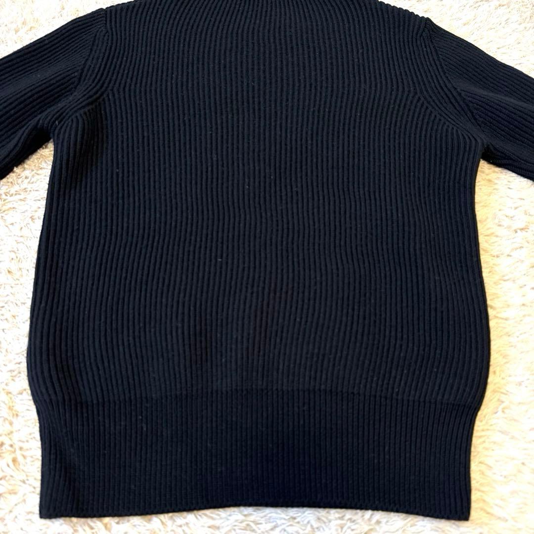 【モデル梨花着用】HYKE ハイク　ボトルネックニット　BLACK