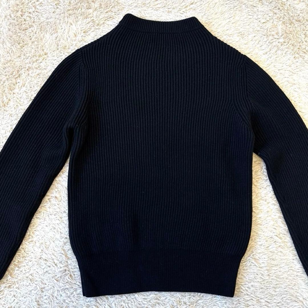 【モデル梨花着用】HYKE ハイク　ボトルネックニット　BLACK