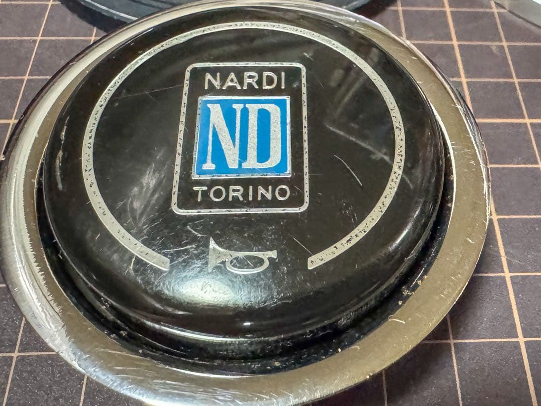 当時物 NARDI クラシック ホーンボタン リング セット