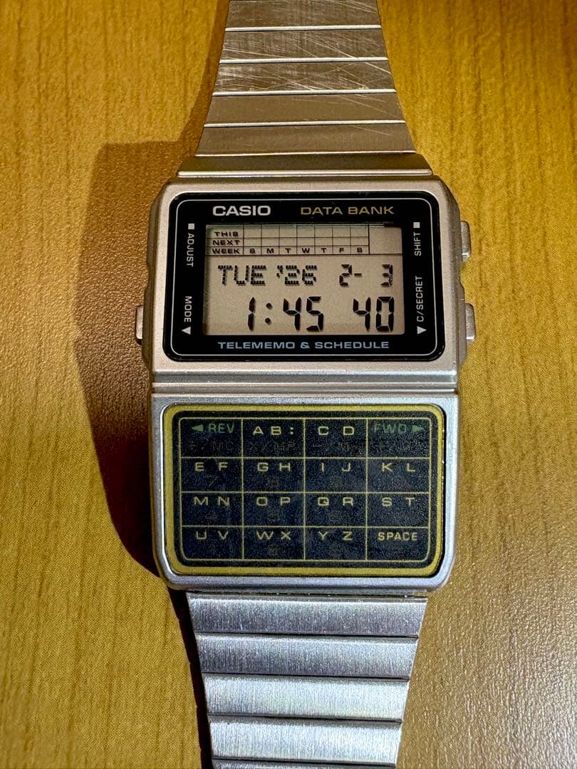 CASIO カシオ データバンクDBCー610 シルバー　電池交換済