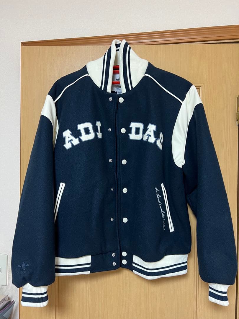 【未使用】ADIDAS VRCT BOMBER W ネイビー/ホワイト