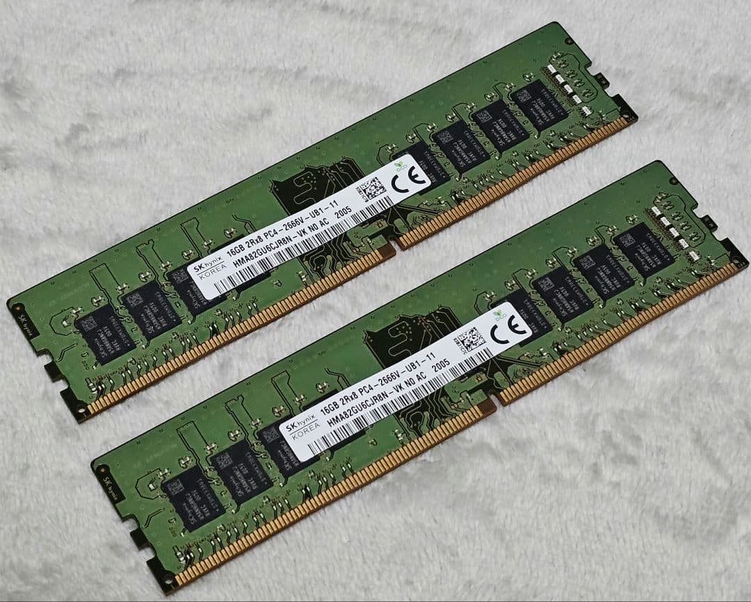 SK hynix DDR4 2666 16GB ×2 計32GB メモリ