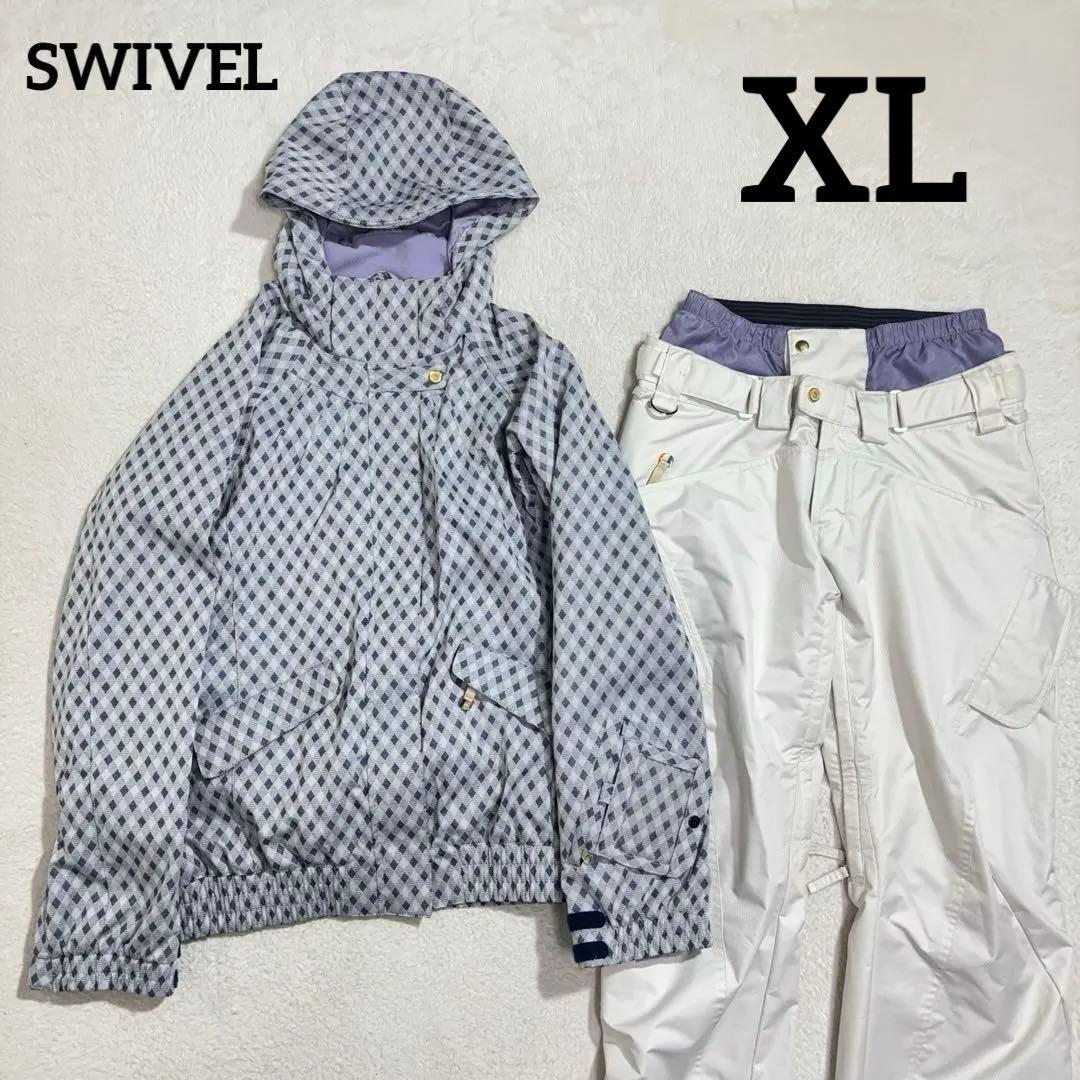 美品　大きいサイズ　スゥイベル　スキーウェア　ジャケット　パンツ　上下セット