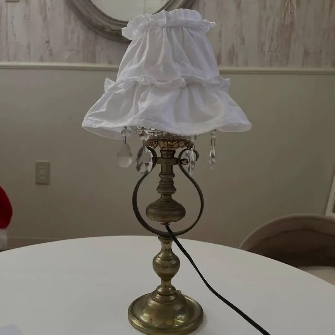 専用〜✴︎フランスアンティーク　壁掛け　置き型　モノグラム　フリルカバー2点付き