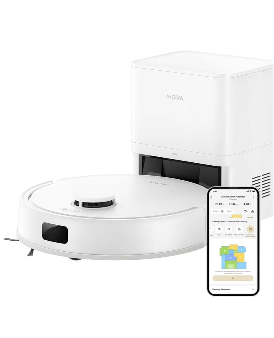 MOVA E20 PLUS ロボット掃除機 自動ゴミ収集ステーション搭載