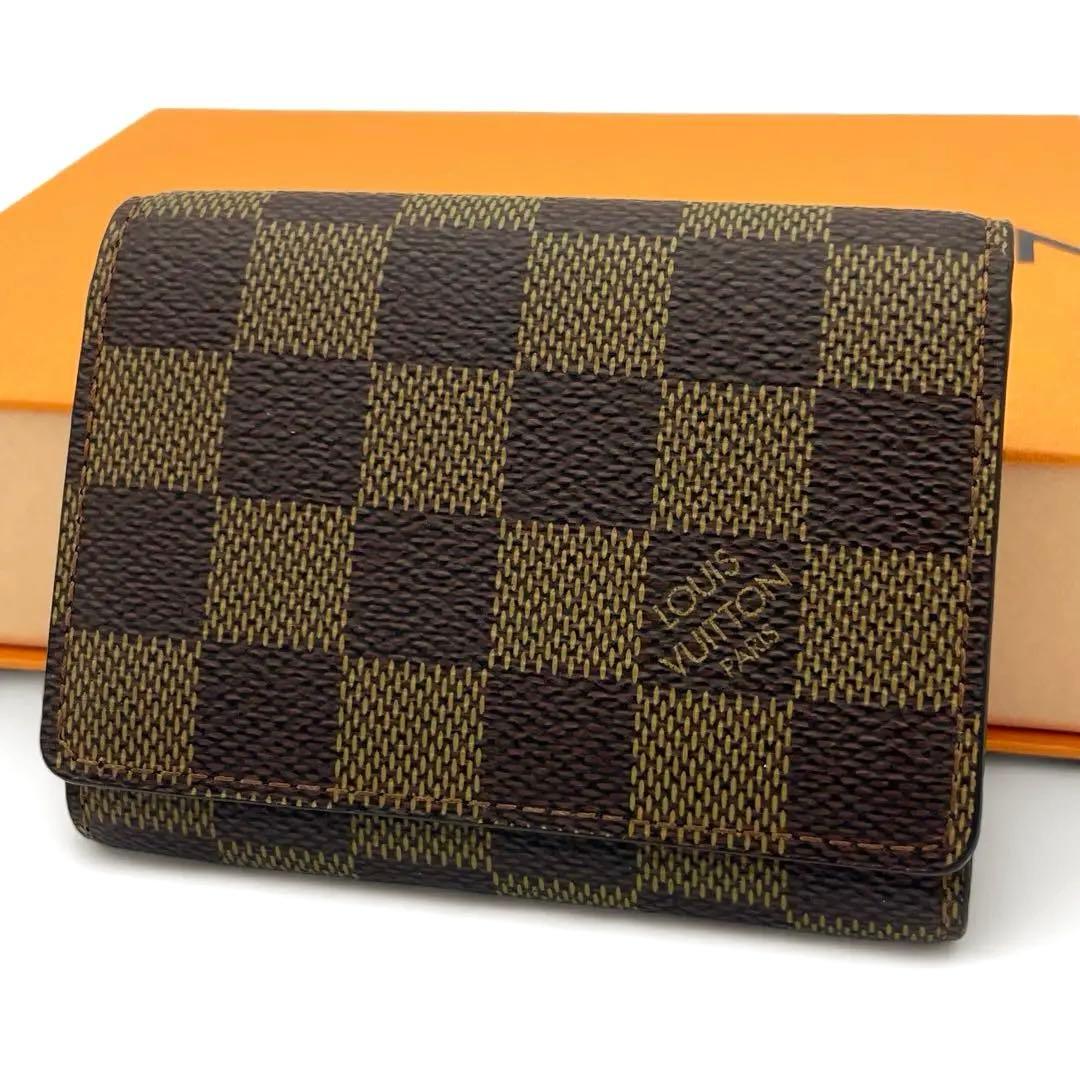ルイヴィトン カードケース 名刺入れ ダミエ エベヌ ブラウン アンヴェロップ