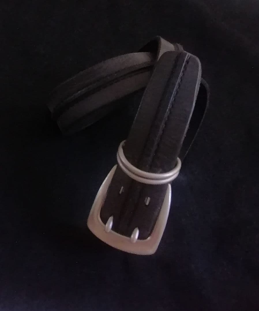 Hifumi-O　ダブルバックル　厚皮ベルト　L