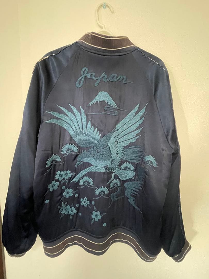 BLUE BLUE JAPAN スカジャン ネイビー