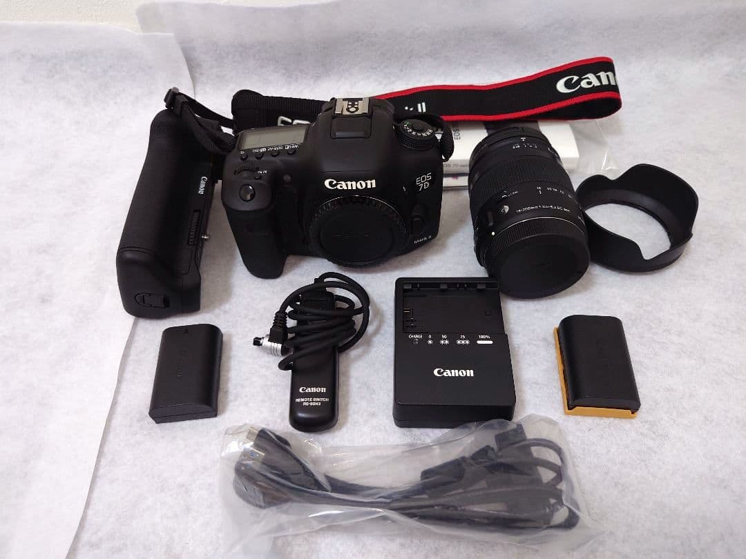 Canon EOS 7D Mark II デジタル一眼レフ シグマレンズ付き
