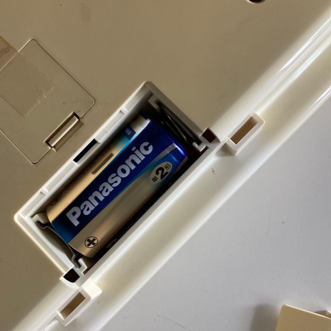 TWEMCO QUARTZ　クロック　クリーム色　パタパタ時計