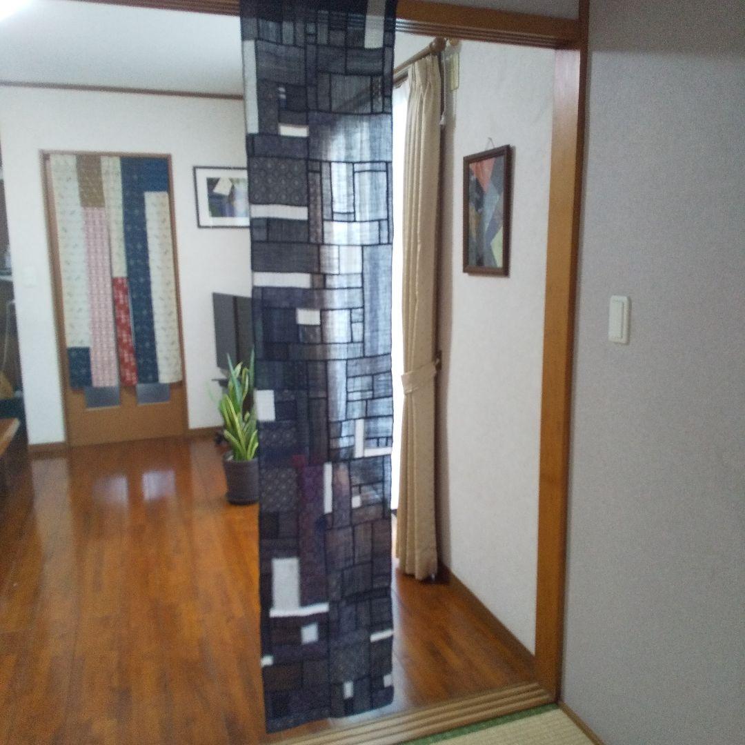 能登•近江•越後上布　ポシャギ風　 タペストリー　ハンドメイド