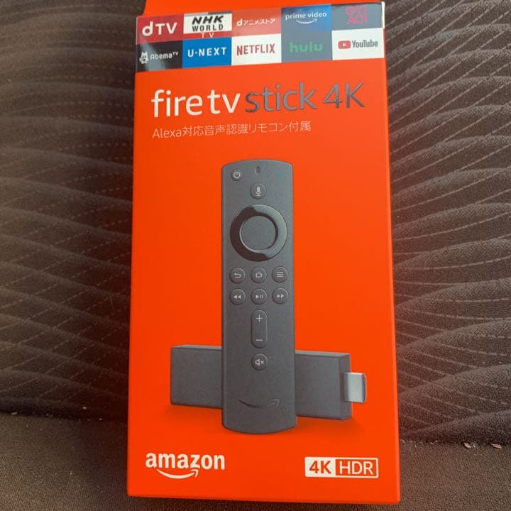 AmazonTV Stick 4K 新品　 Alexa対応音声認識リモコン付属