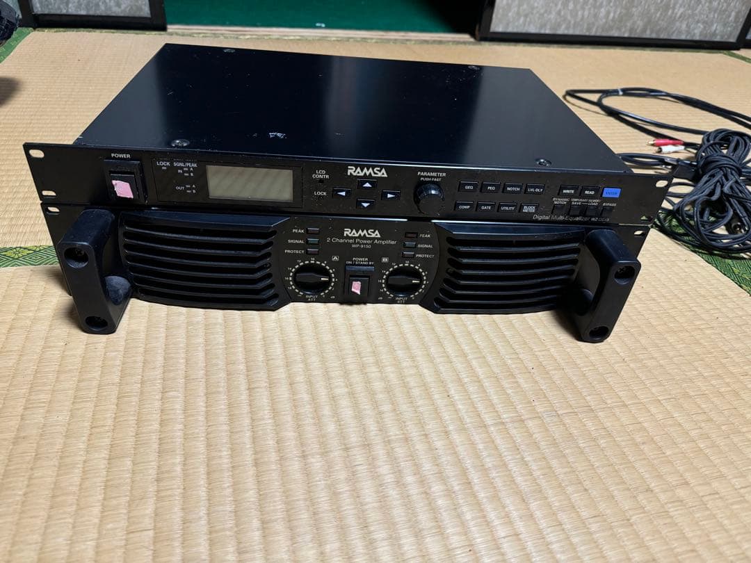 パナソニック ラムサ デジタルマルチイコライザー WP-9150パワーアンプ