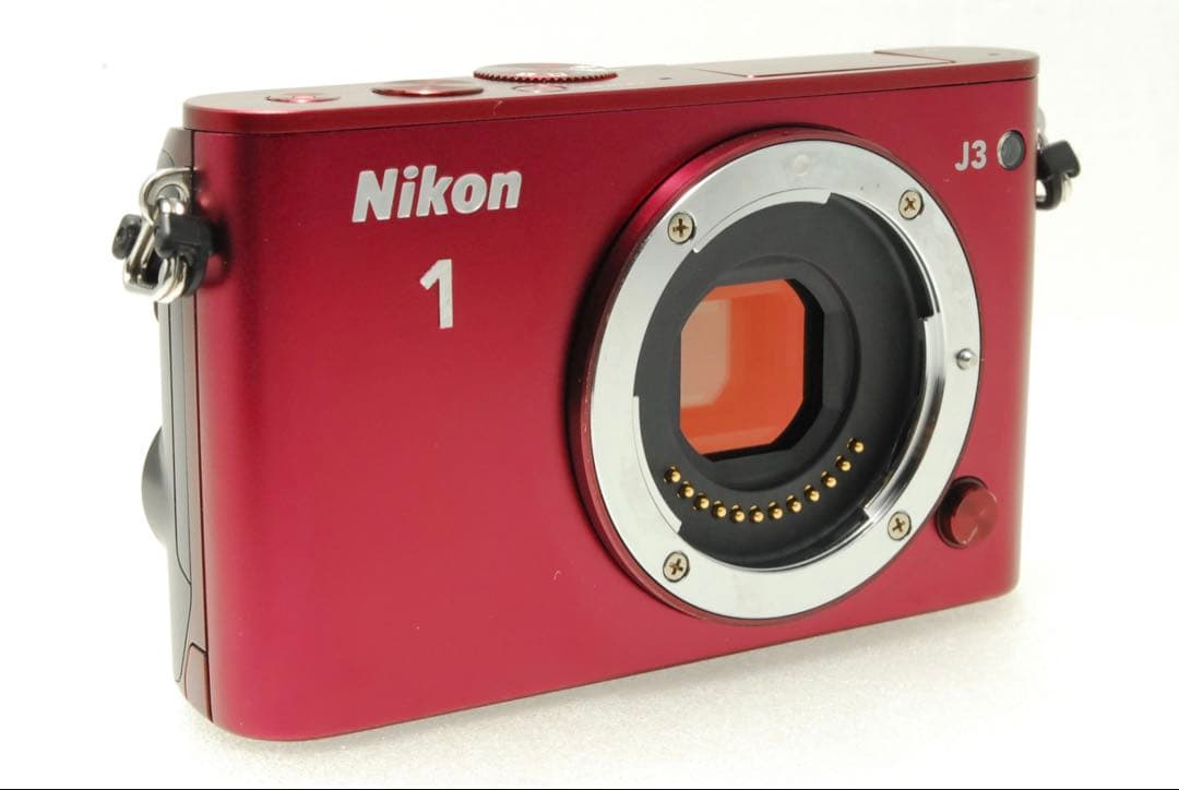 Nikon 1 J3 ❤️スマホ転送 ミラーレス 一眼レフ カメラ ニコン レッド