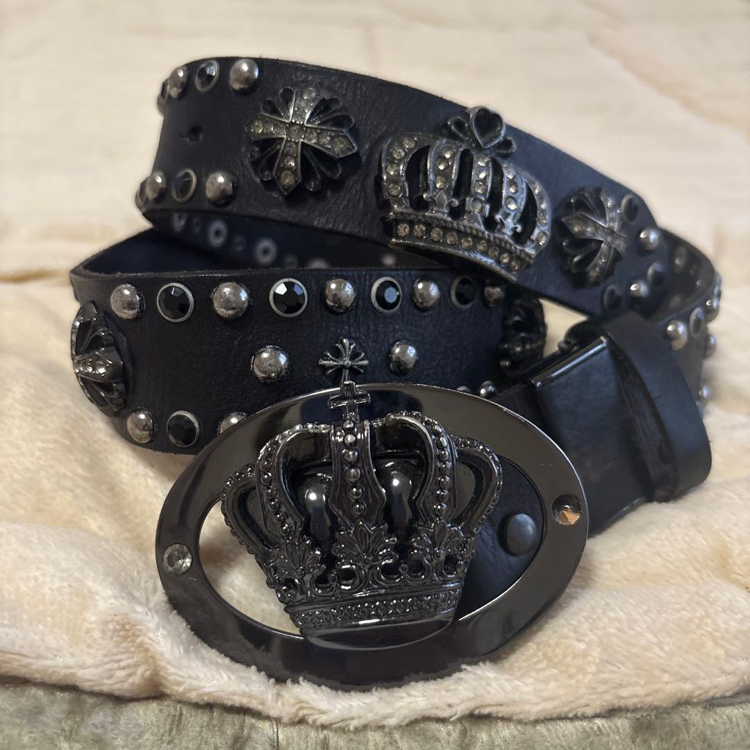 スタッズベルト　王冠　クラウン