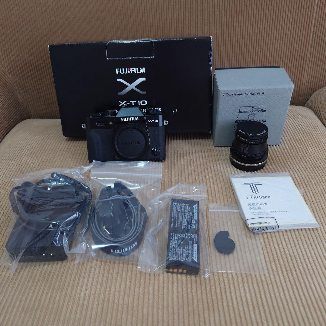 Fujifilm X-T10 ミラーレス一眼 本体とTTArtisanレンズ