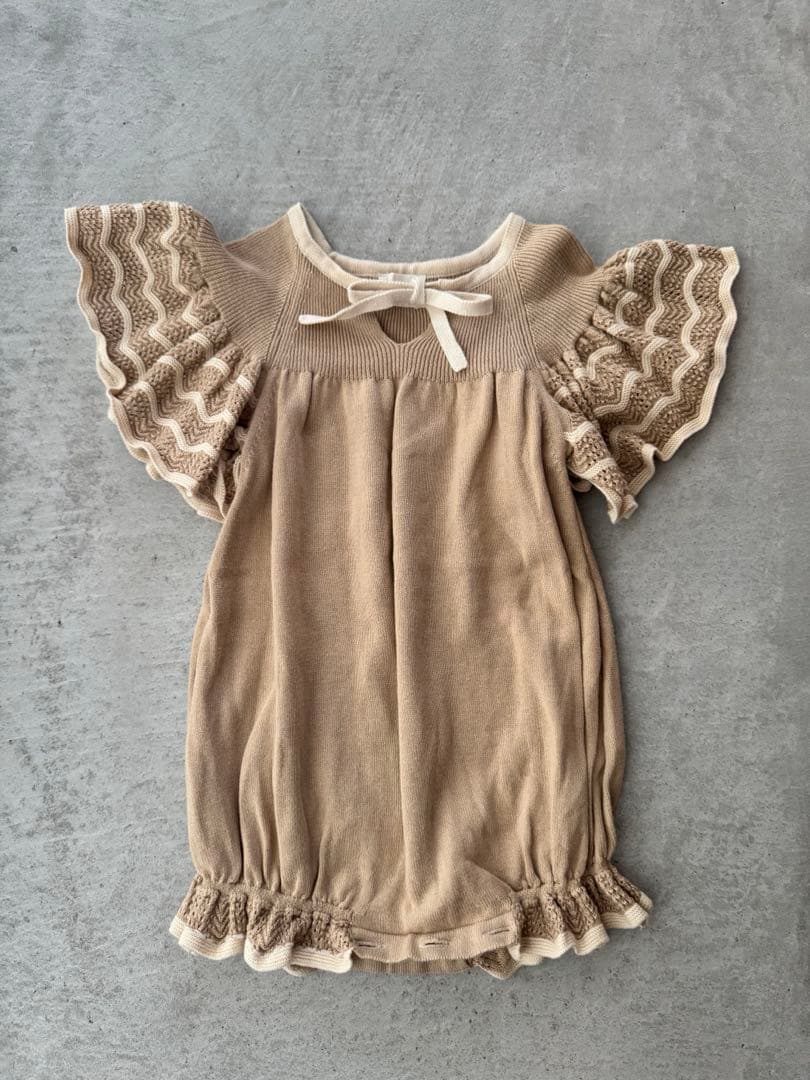 MABLI ロンパース　ボンネット　セット