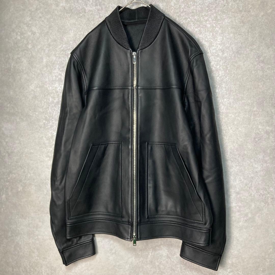 未使用級 定価14万 Theory セオリー ラムレザージャケット ブラック