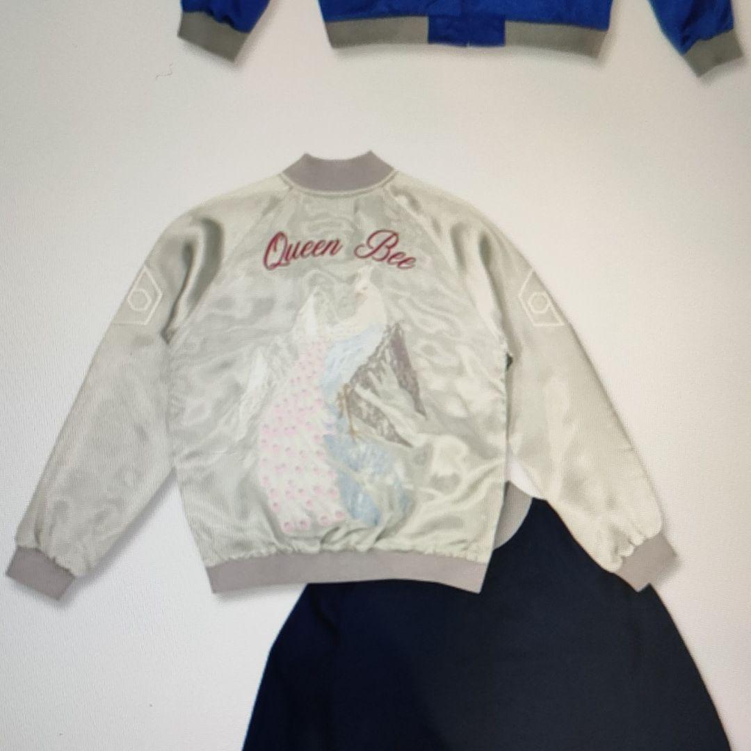 女王蜂　オリジナルスカジャン　氷山孔雀