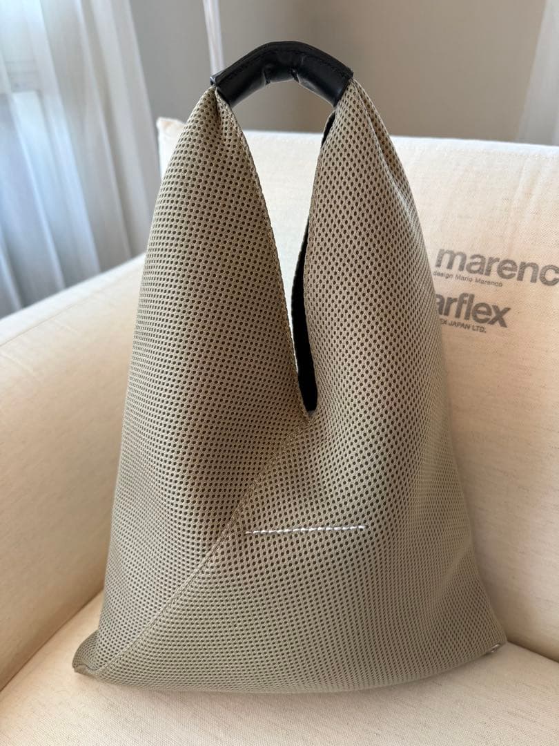 MM6 メゾンマルジェラ ジャパニーズ バッグ メッシュ カーキ
