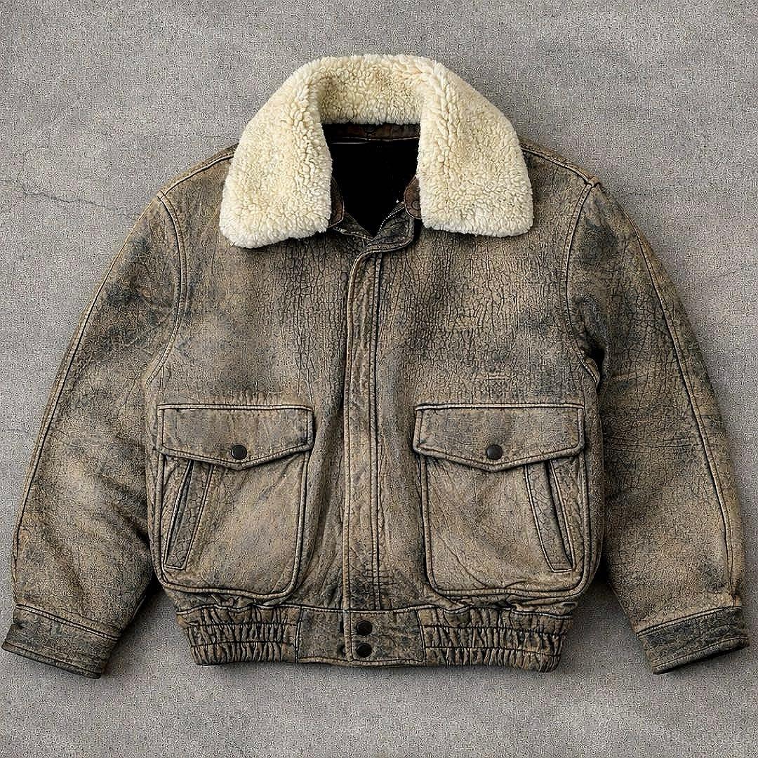 90s vintage leather jacket g1 a2 ラム革