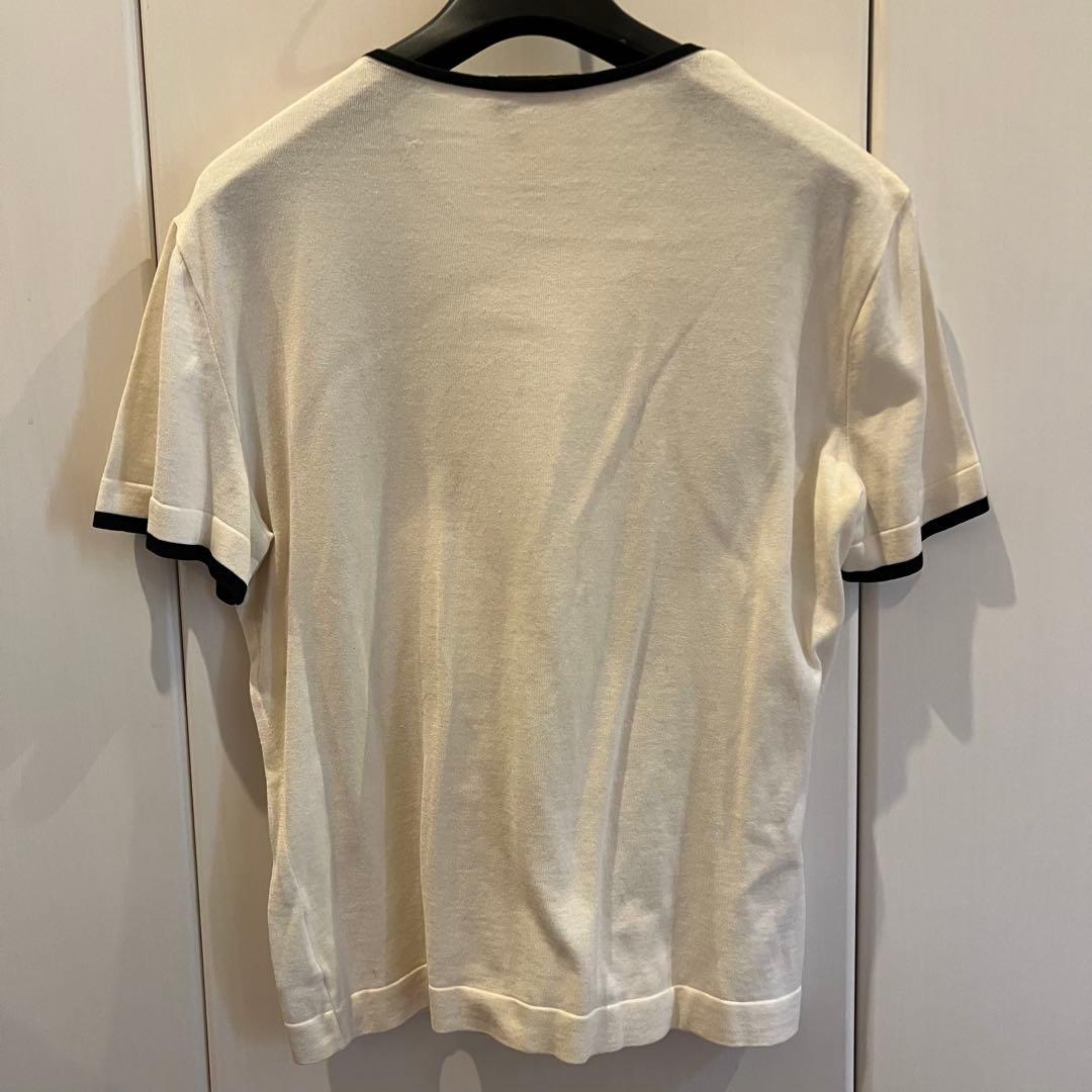 CHANEL シャネル　半袖カットソー　44サイズ ホワイト/ブラック