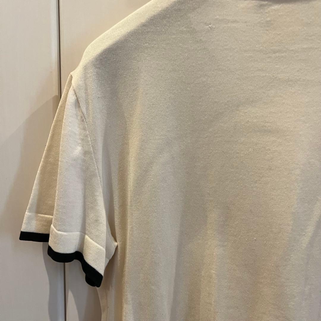 CHANEL シャネル　半袖カットソー　44サイズ ホワイト/ブラック