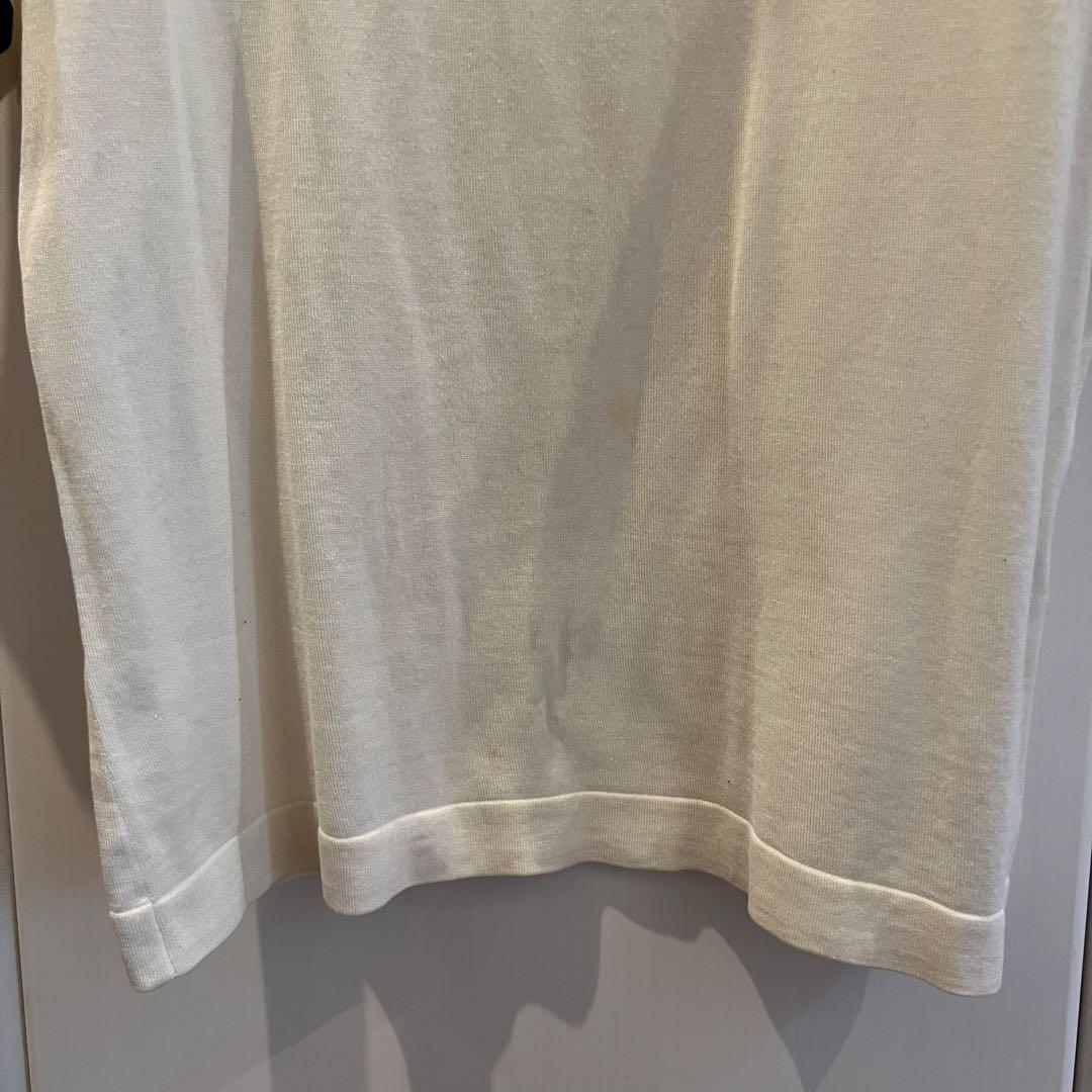 CHANEL シャネル　半袖カットソー　44サイズ ホワイト/ブラック