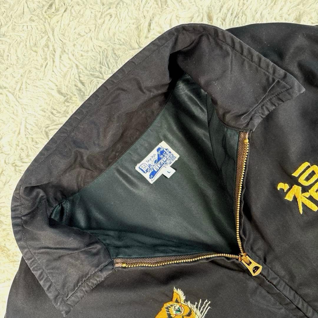 ✨美品・別注✨ビームス×東洋　ベトナムジャケット　スカジャン　雷門　ブラック　Ｌ