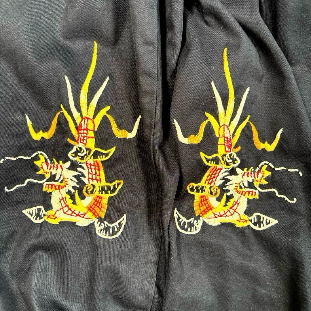 ✨美品・別注✨ビームス×東洋　ベトナムジャケット　スカジャン　雷門　ブラック　Ｌ