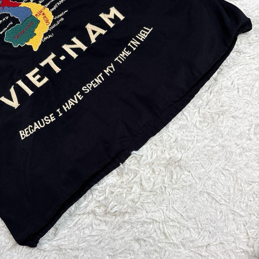 ✨美品・別注✨ビームス×東洋　ベトナムジャケット　スカジャン　雷門　ブラック　Ｌ