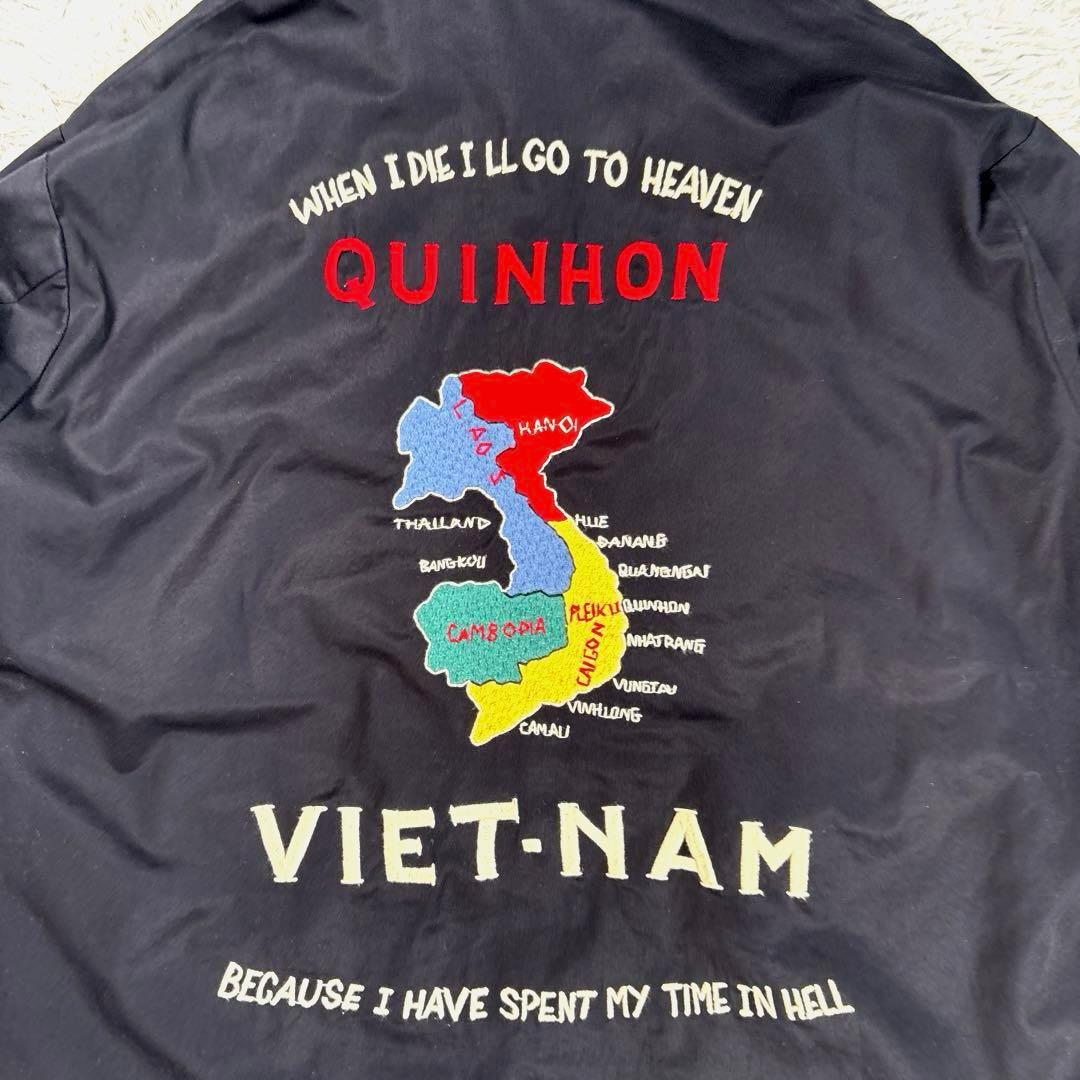 ✨美品・別注✨ビームス×東洋　ベトナムジャケット　スカジャン　雷門　ブラック　Ｌ