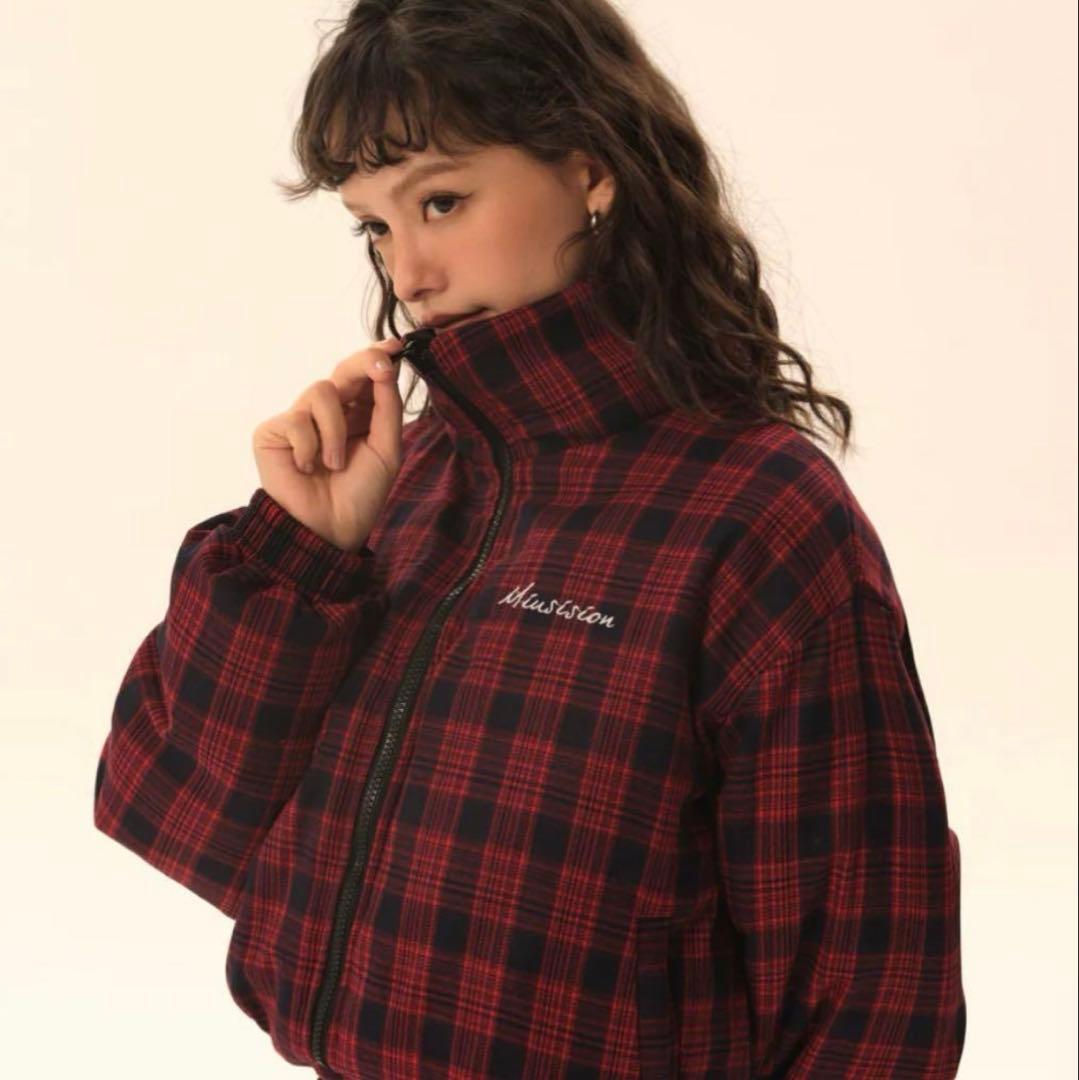 mush wear リバーシブルショートダウン　black