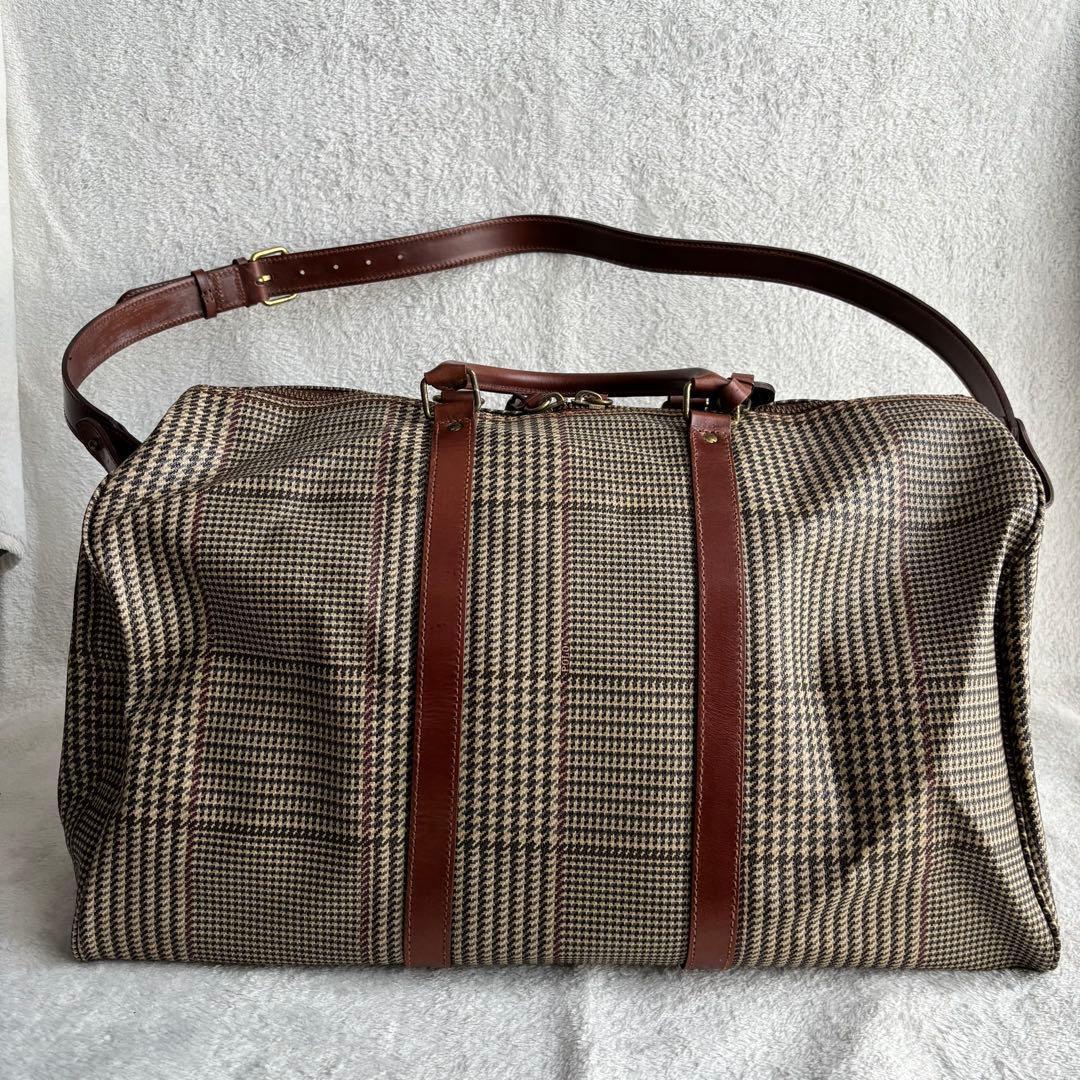 ✨️美品 ポロラルフローレン ボストンバッグ ブラウン PVCレザー 2WAY