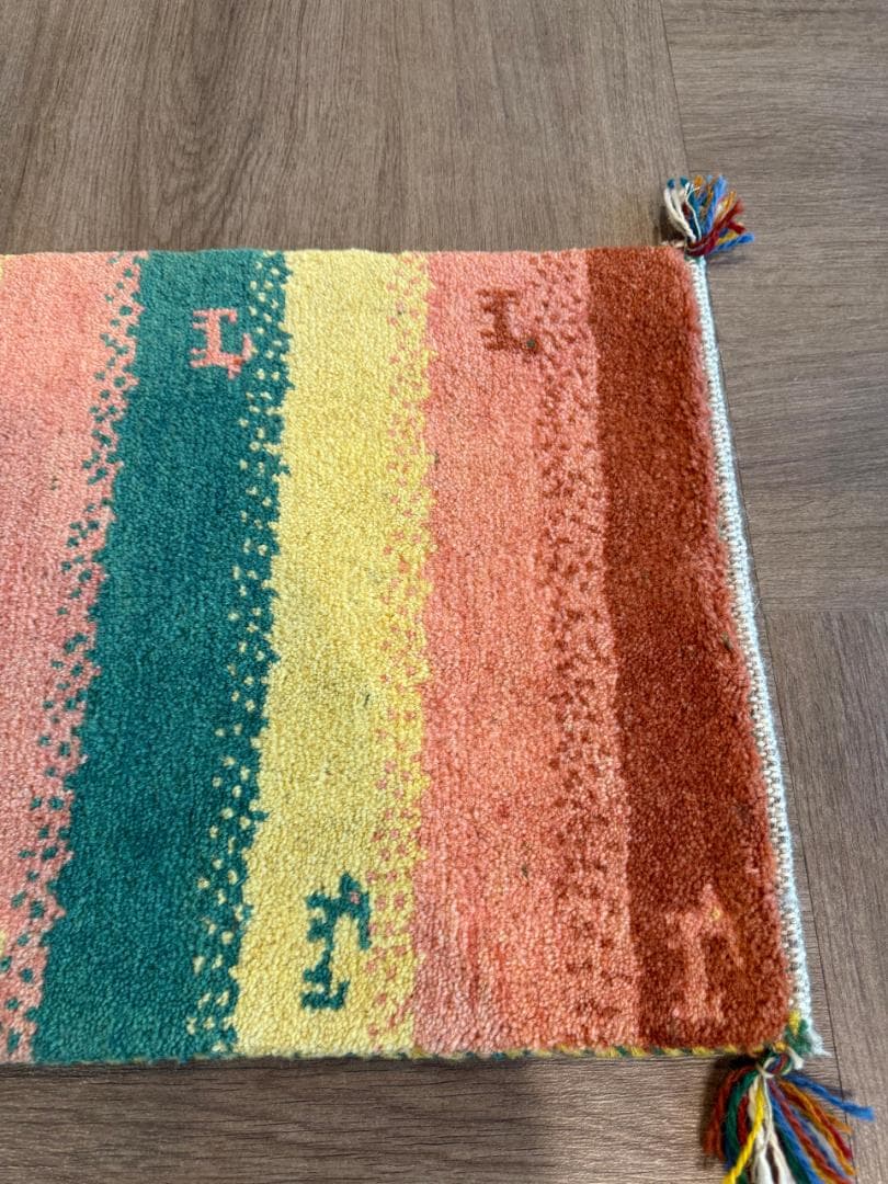 122x40cm ペルシャギャッベ ランナー (ギャベ) ペルシャ絨毯 ギャッベ